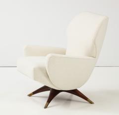 Customizable Modernist Club Chair in swivel or stationary base - 3387718