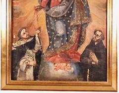 Cuzco School Painting of Our Lady of the Rosary  - 3557968