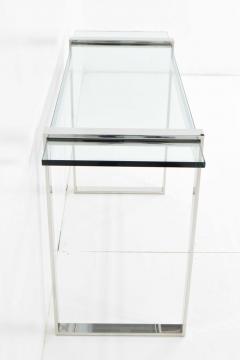 Cy Mann Glass and Chrome Console - 1260787