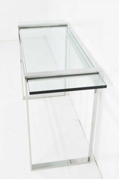 Cy Mann Glass and Chrome Console - 1260789