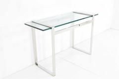 Cy Mann Glass and Chrome Console - 1260791