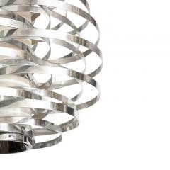 Cyclone Chandelier Aluminum Metallic Chrome Bands - 2776361