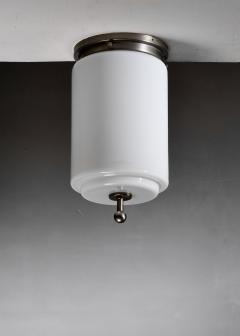 Cylindrical opaline ceiling lamp - 4482656