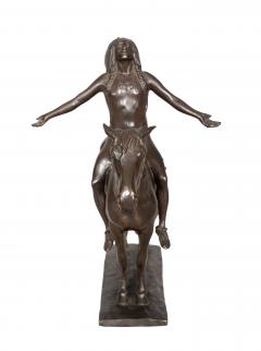 Cyrus Edwin Dallin Bronze Appeal To The Great Spirit By Cyrus Edwin Dallin Gorham Foundry - 4465308