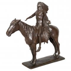 Cyrus Edwin Dallin Bronze Appeal To The Great Spirit By Cyrus Edwin Dallin Gorham Foundry - 4465481