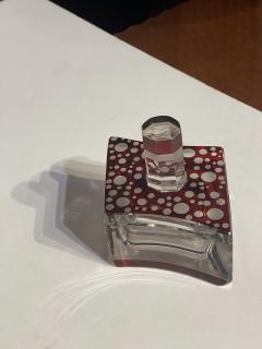 Czech Art Deco Cut Crystal and Ruby Enamel Vanity Set - 4814835