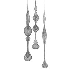 D Lisa Creager Dlisa Creager Woven Wire Hanging Sculpture - 1295564