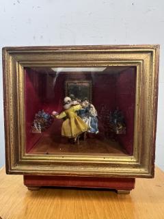 DANCING 19TH CENTURY COUPLE AUTOMATON THE BLUE DANUBE - 3990609