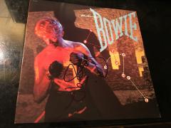 DAVID BOWIE AUTOGRAPHED LETS DANCE ALBUM COVER - 789942