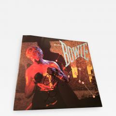 DAVID BOWIE AUTOGRAPHED LETS DANCE ALBUM COVER - 791124