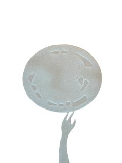 DECO REVIVAL BLACK LACQUER ILLUMINATED ETCHED NUDE ON GLASS PANEL FLOOR LAMP - 4467252