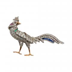 DIAMOND ROOSTER BROOCH - 2740705