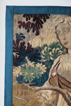 DIANA AND HER BOW AUBUSSON TAPESTRY FRAGMENT MID 18TH CENTURY - 705114