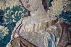 DIANA AND HER BOW AUBUSSON TAPESTRY FRAGMENT MID 18TH CENTURY - 705118