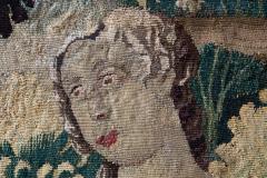 DIANA AND HER BOW AUBUSSON TAPESTRY FRAGMENT MID 18TH CENTURY - 705120