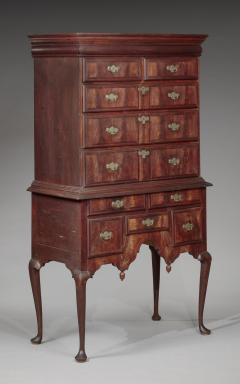 DIMINUTIVE QUEEN ANNE HIGH CHEST OF DRAWERS - 4766226