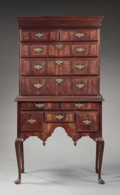 DIMINUTIVE QUEEN ANNE HIGH CHEST OF DRAWERS - 4766235