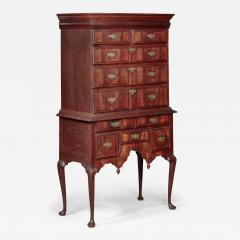 DIMINUTIVE QUEEN ANNE HIGH CHEST OF DRAWERS - 4766349
