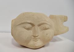 DIRACCA SCULPTURE Hand Carved Stone Head SPAIN  - 3100798