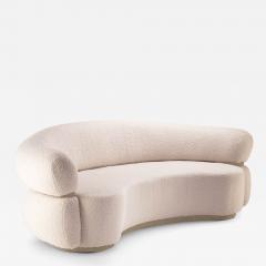DOOQ Contemporary Portugese Light Grey Boucle Fabric Malibu Sofa - 4620094