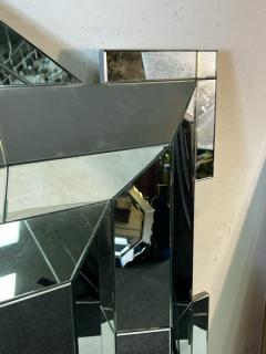 DRAMATIC MONUMENTAL MODERN FACETED MIRROR - 2858710