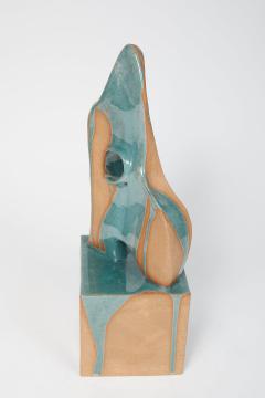 DRIPPING GLAZED CERAMIC ABSTRACT SCULPTURE - 2350906