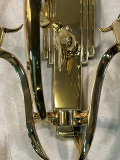 Dagobert Peche INCREDIBLE MONUMENTAL RARE POLISHED EIGHT LIGHT BRASS SCONCE BY DAGOBERT PECHE - 3347151