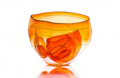Dale Chihuly Fire Orange Basket Set 2013 - 4344833