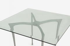 Dan Johnson Dan Johnson Style Aluminum Glass Dining Set by Kessler Industries Indoor Out - 4479600