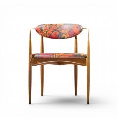 Dan Johnson Dan Johnson for Selig Viscount Mid Century Brass and Walnut Chair - 4687497