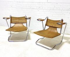 Dan Johnson Leather Sling Chairs 1970 - 2088984