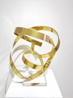 Mixed Metal Ribbon Sculpture by Dan Murphy