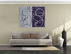 Dana Gordon Now Abstract painting 2018 - 3655964