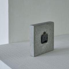 Danese Milano Kuno Prey Concrete Clock 1986 - 4608704