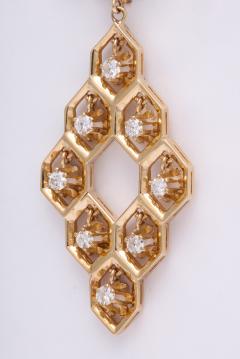 Dangling Diamonds In A Gold Honeycomb - 768661