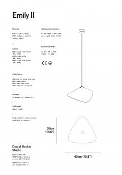 Daniel Becker Daniel Becker Emily II Pendant Lamp - 2325889