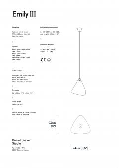 Daniel Becker Daniel Becker Emily III Pendant Lamp - 2325918