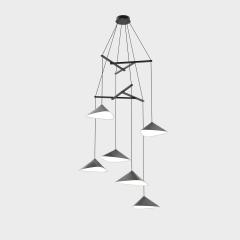 Daniel Becker Daniel Becker Emily Vertikal 6 Chandelier - 2541625