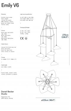 Daniel Becker Daniel Becker Emily Vertikal 6 Chandelier - 2541628