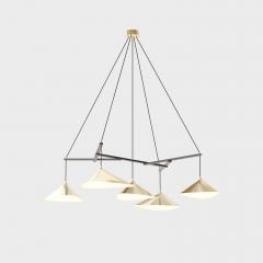 Daniel Becker Large Daniel Becker Emily 5 Chandelier in Brass - 2905843