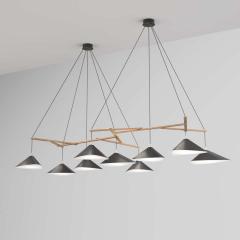 Daniel Becker Monumental Daniel Becker Emily 9 Chandelier in Matte Anthracite Black Frame - 1633500