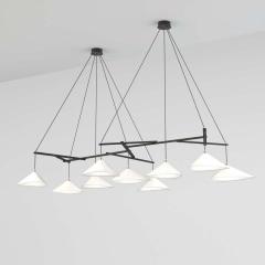 Daniel Becker Monumental Daniel Becker Emily 9 Chandelier in Matte Anthracite Black Frame - 1633501