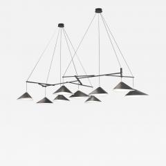 Daniel Becker Monumental Daniel Becker Emily 9 Chandelier in Matte Anthracite Black Frame - 1636401