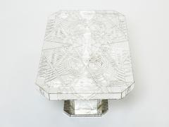 Daniel Cl ment Rare mirror mosaic coffee table by Daniel Clement 1970s - 2746944