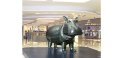 Daniel Daviau Hippopotamus monumental model 2013 - 2906788