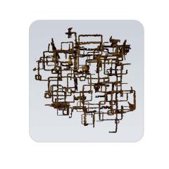 Daniel Gluck Daniel Gluck Maze Coffee Table in Bronze 1969 - 4175243
