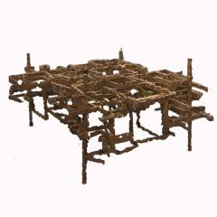 Daniel Gluck Daniel Gluck Maze Coffee Table in Bronze 1969 - 4175245