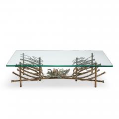 Daniel Gluck Daniel Gluck Mid Century Sculptural Bronze Coffee Table - 4560612