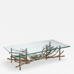 Daniel Gluck Daniel Gluck Mid Century Sculptural Bronze Coffee Table - 4560749