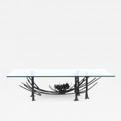 Daniel Gluck Daniel Gluck Sculptural Brutalist Bronze Coffee Table - 2221719